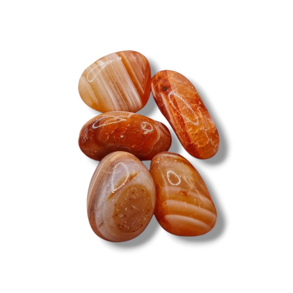 Rodados Ágata Bandeada Naranja