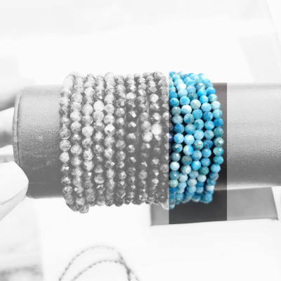 Pulseras Micro #3 - Apatito Larimar