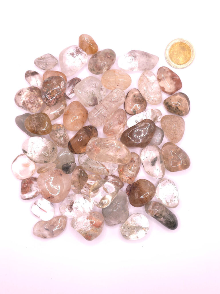Rodados de Cuarzo con Inclusiones - Paquete x 50 gr