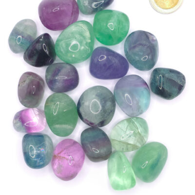 Rodados de Fluorita Color Surtido - Paquete x 50 gr