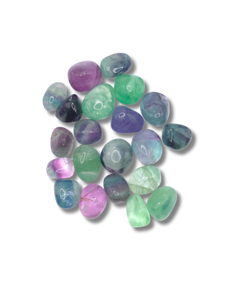 Rodados de Fluorita Color Surtido - Paquete x 50 gr