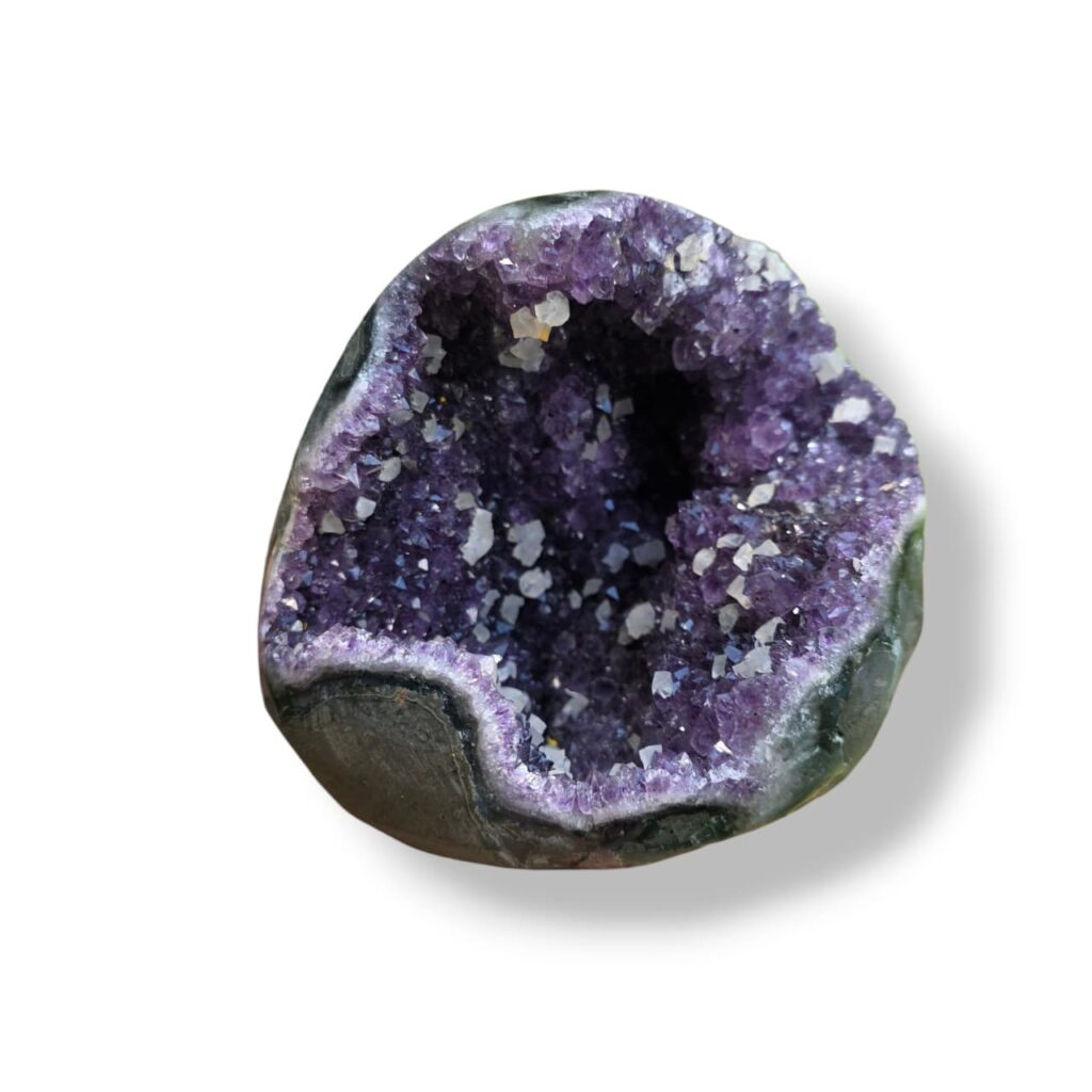 Geoda de Amatista Uruguaya con Calcita — Pieza Única