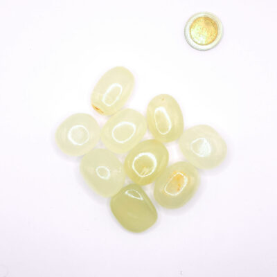 Rodados de Aragonito Verde - Paquete x 50 gr