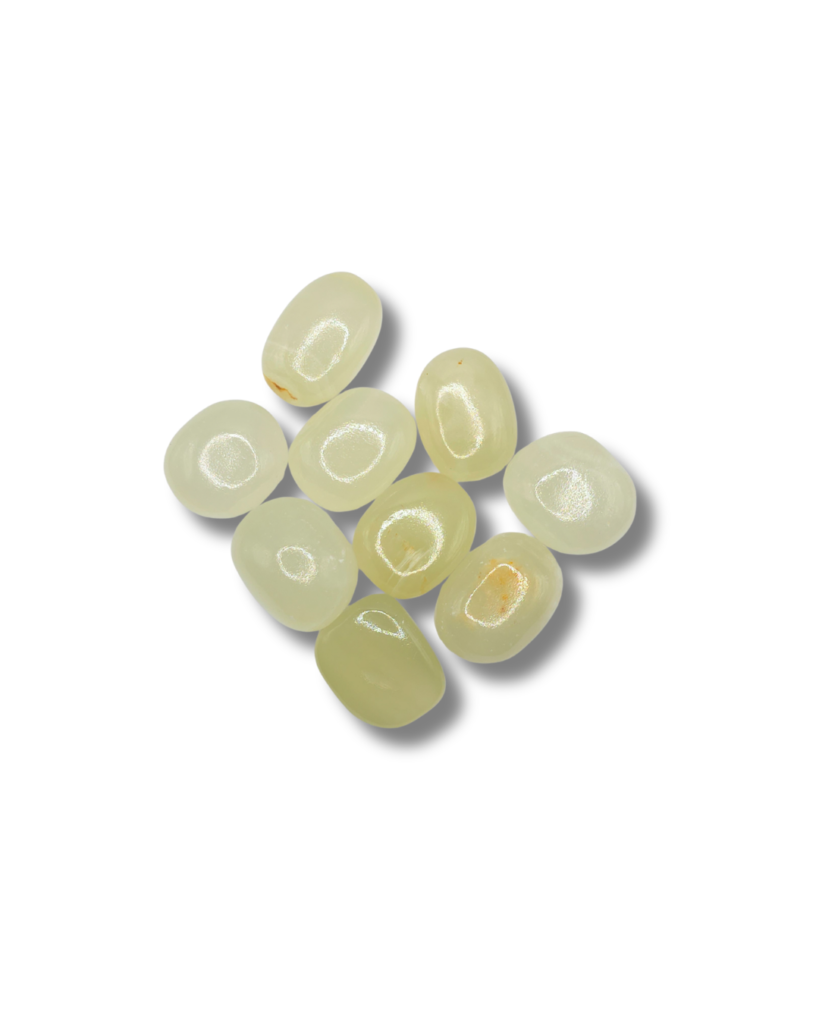 Rodados de Aragonito Verde - Paquete x 50 gr