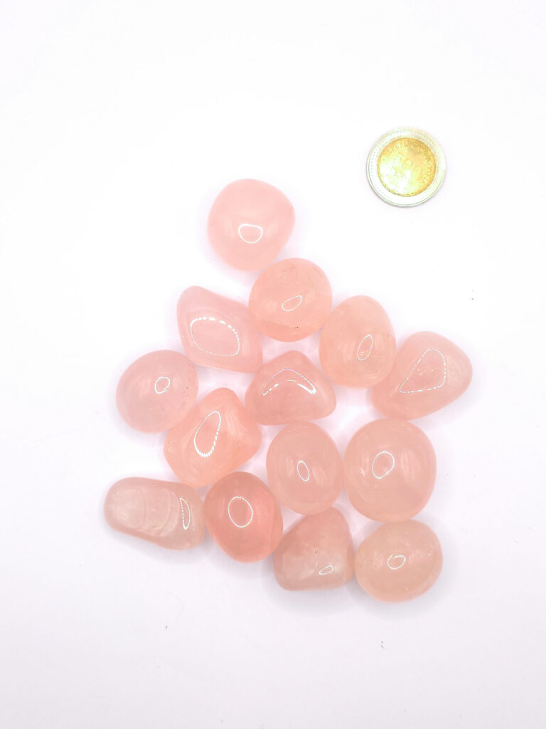 Rodados de Cuarzo Rosa - Paquete x 50 gr