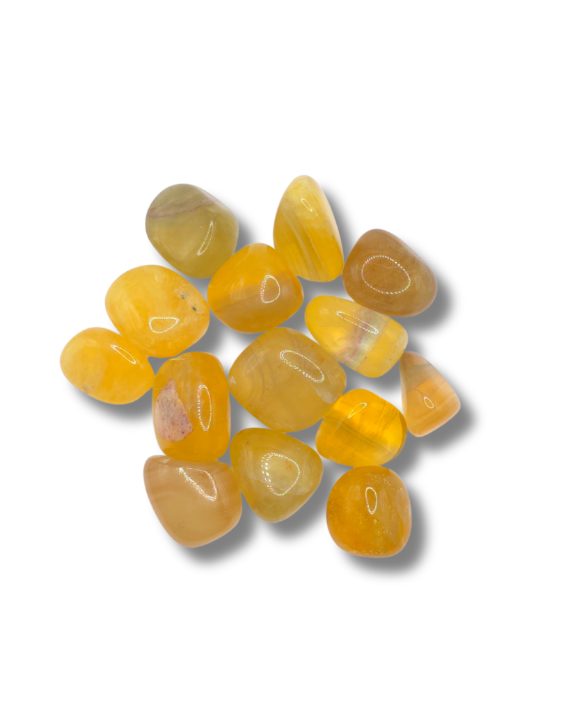 Rodados de Fluorita Amarilla - Paquete x 50 gr