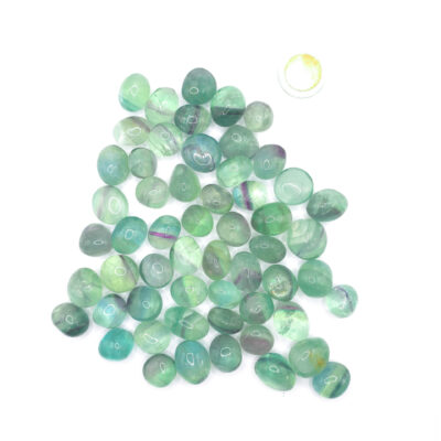 Rodados de Fluorita Verde Extra - Paquete x 50 gr