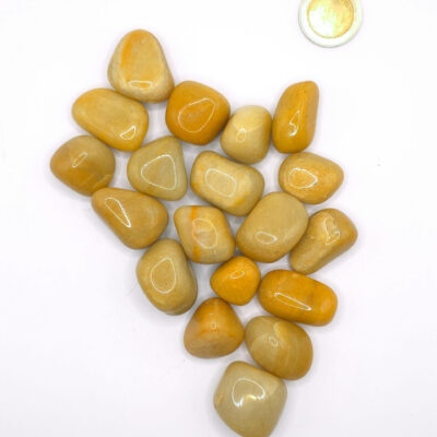 Rodados de Jaspe Amarillo - Paquete x 50 gr