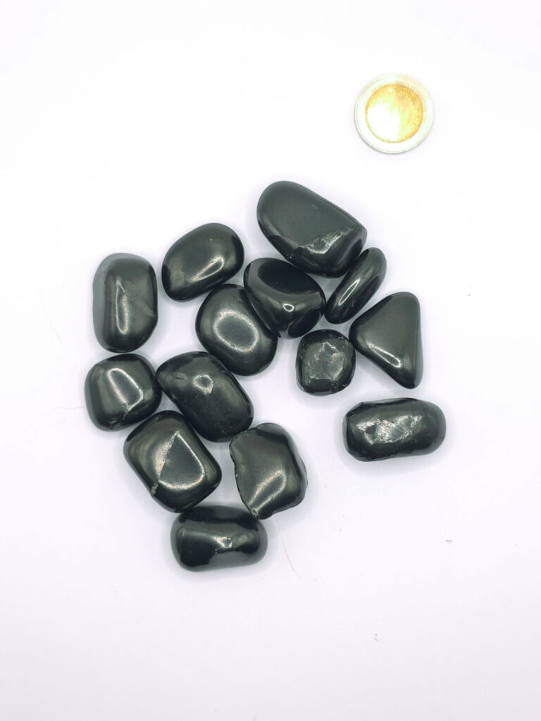 Rodados de Shungita Pulida - Paquete x 50 gr